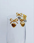 Lazo Corazón Studs