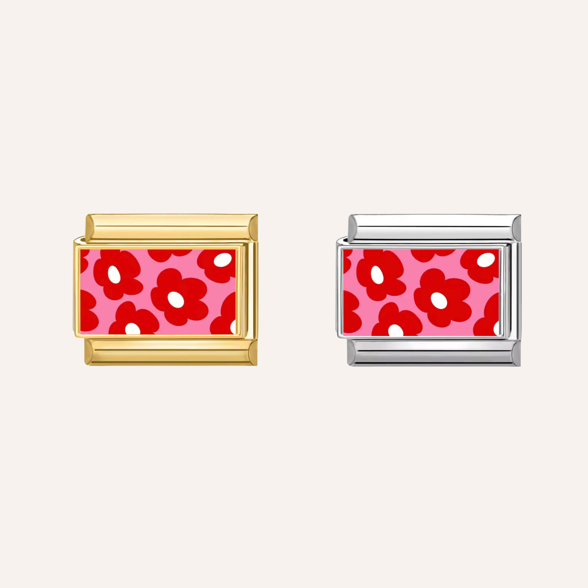 Italian Charm Flor Rojas