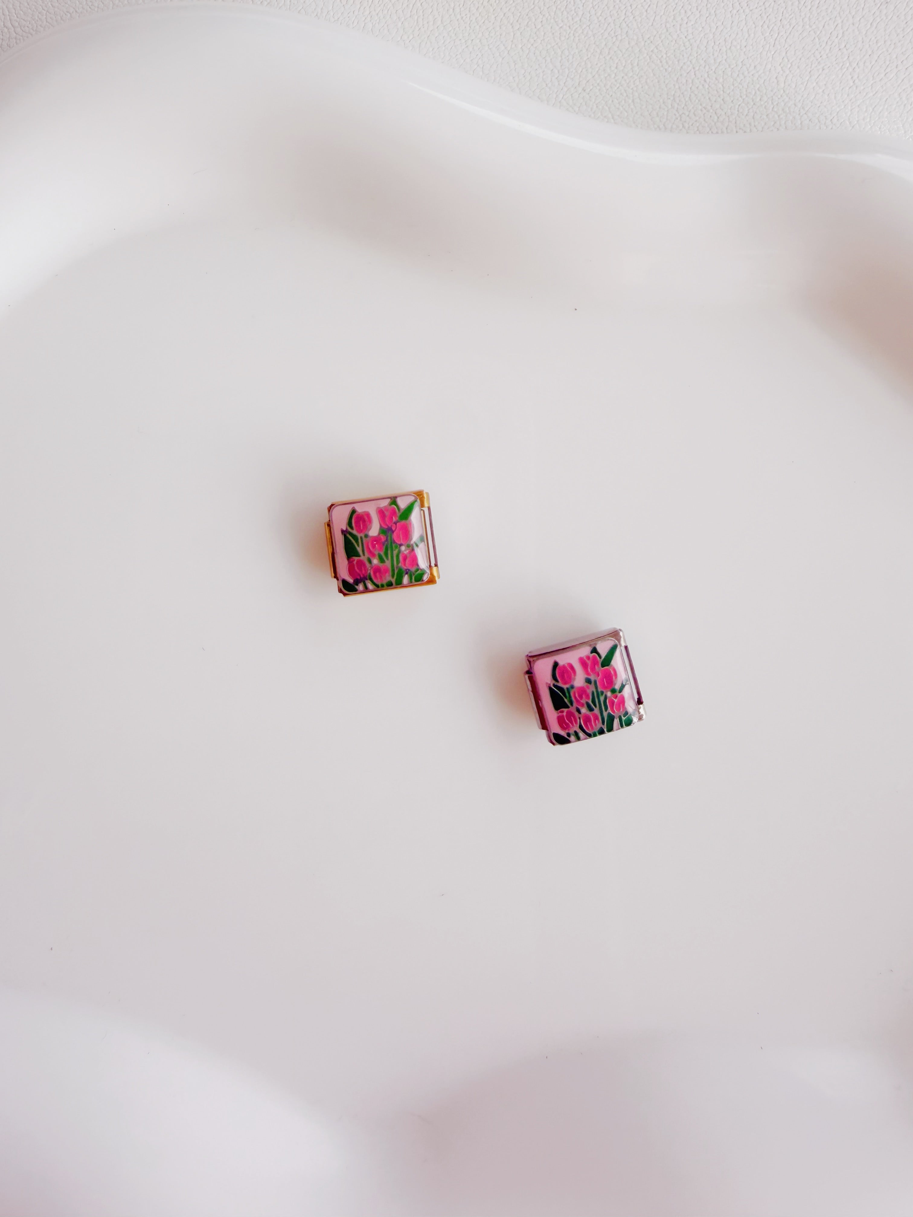 Italian Charm Tulipanes Rosado