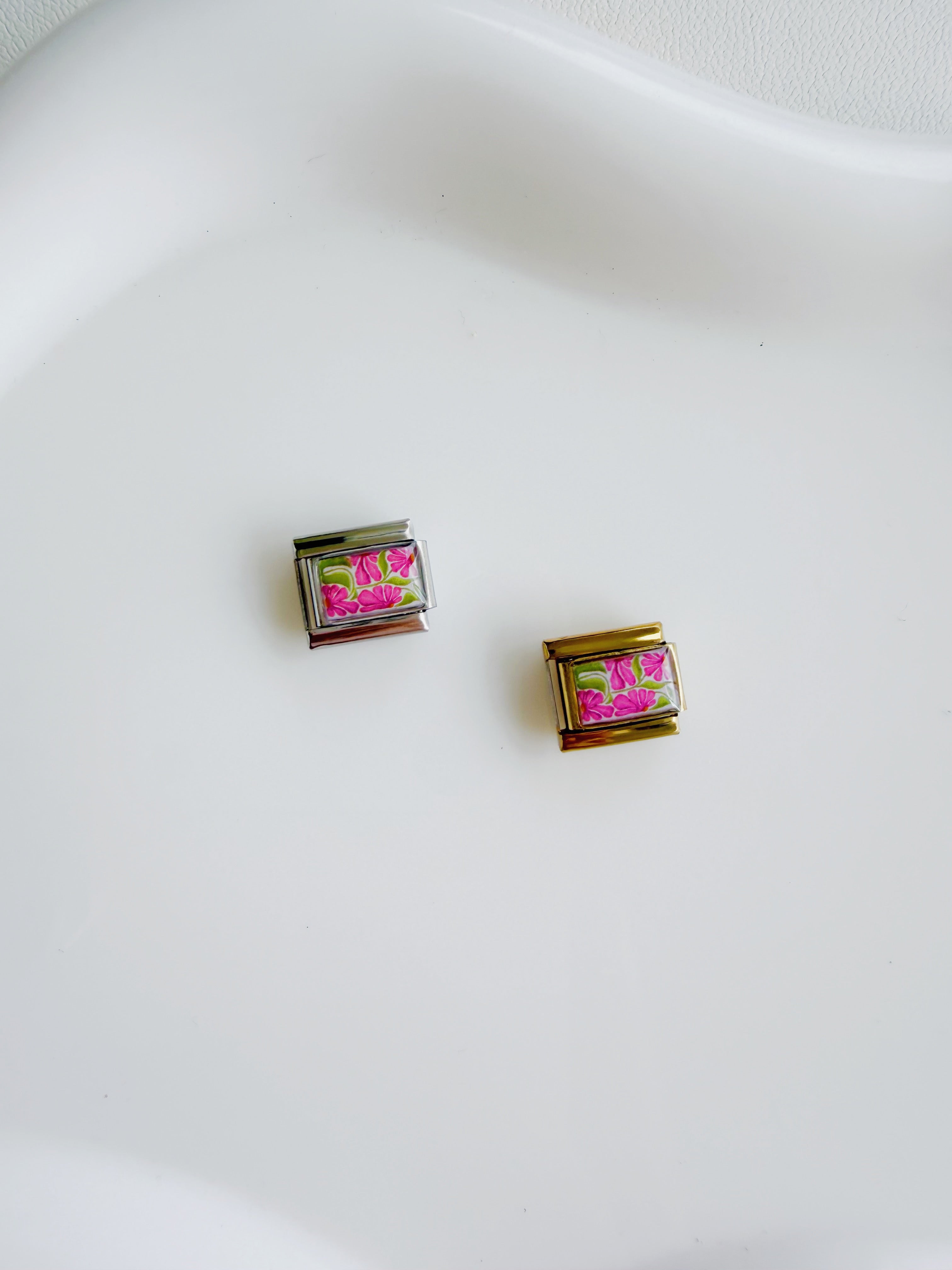 Italian Charm Flores Rosada